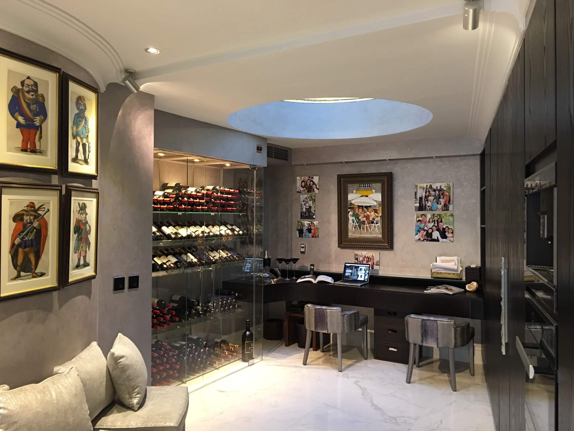 Interior wine display