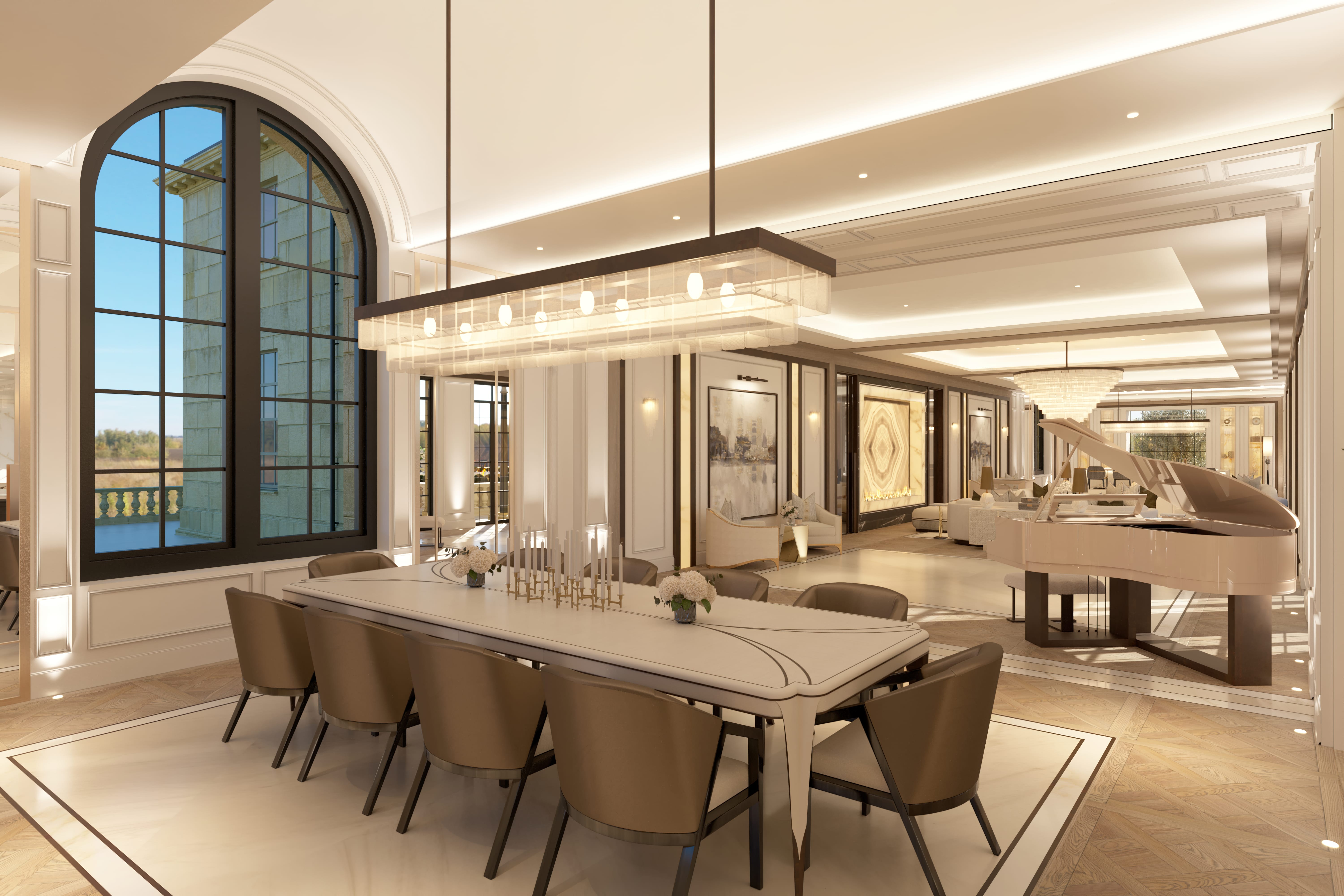 country manor house dining room