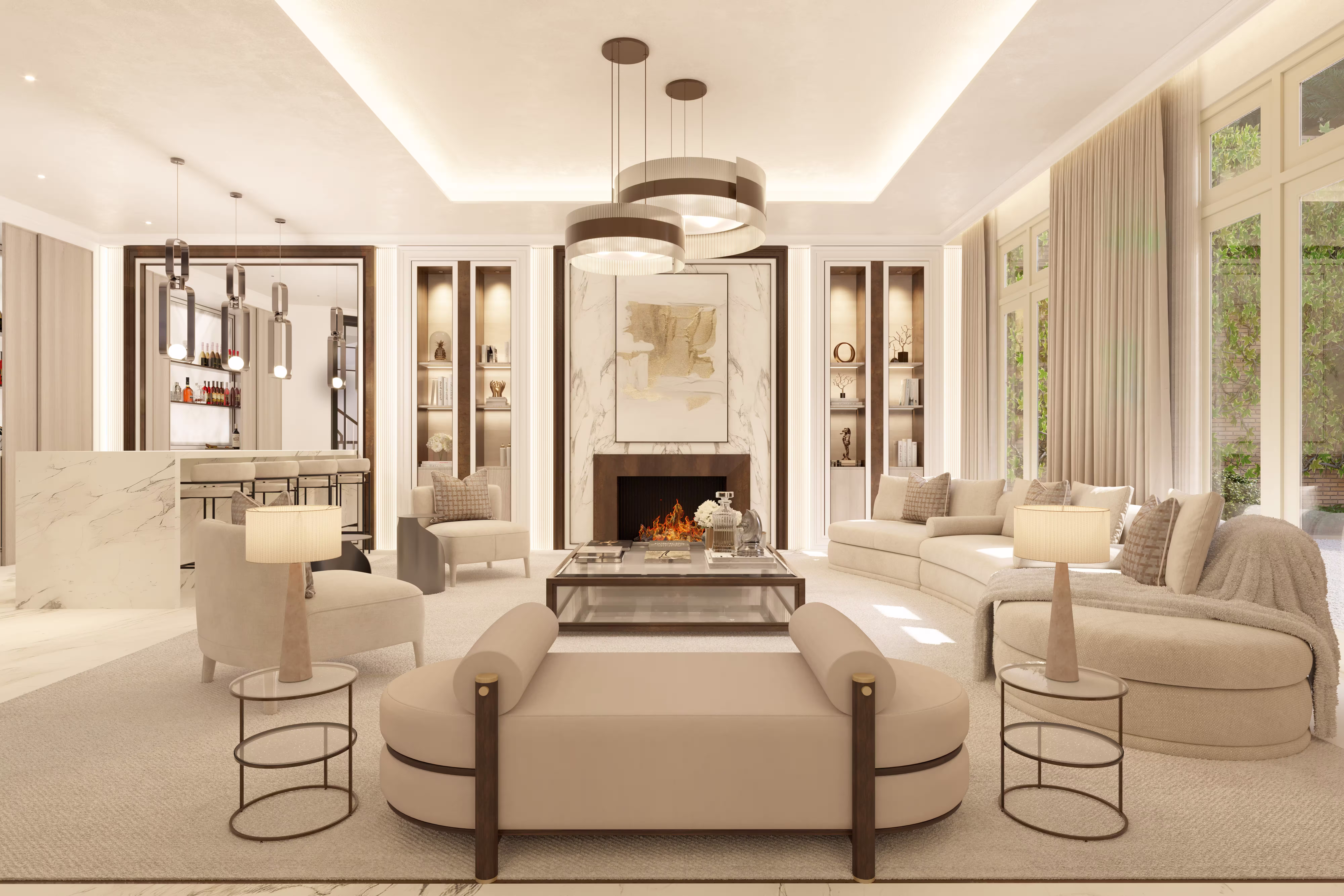 interior design and architecture living room