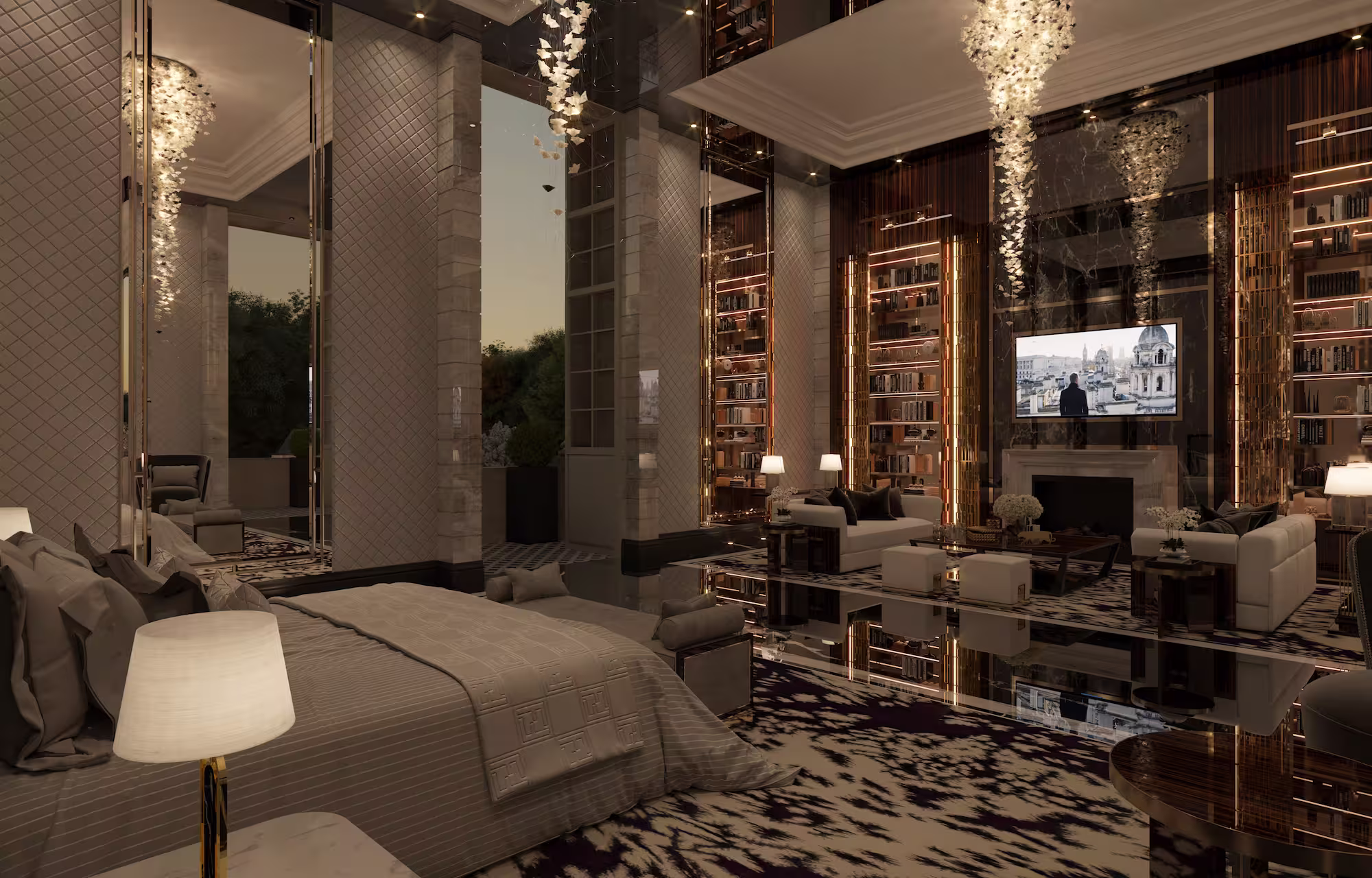 luxury interior design London living room